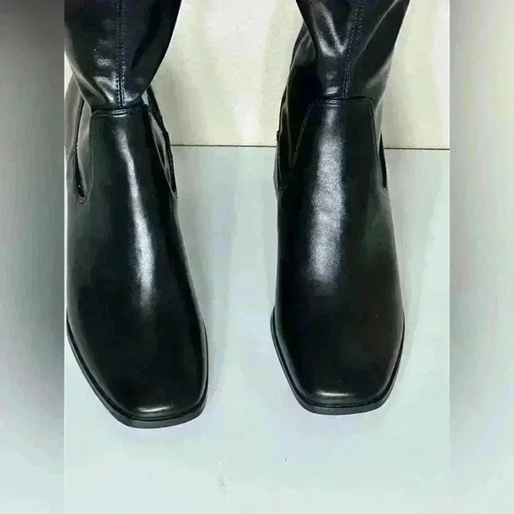 Open Edit Briar Over The Knee Boots Block Heel Goth Winter Club Size 9 New - Picture 7 of 11